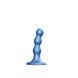 Насадка для страпона Strap-On-Me Dildo Plug Balls Blue Metallic  SO8992 фото 1