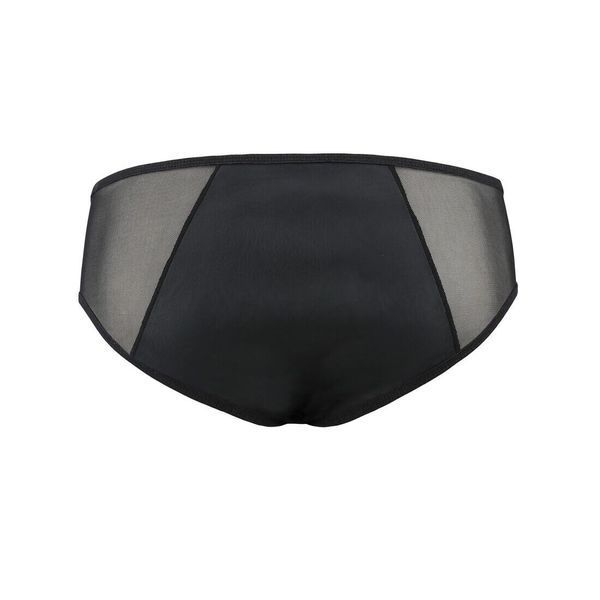 Мужские слипы на молнии Passion 042 SLIP TIMMY Black, экокожа, сетка SO7598 фото
