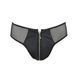 Мужские слипы на молнии Passion 042 SLIP TIMMY Black, экокожа, сетка SO7598 фото 5