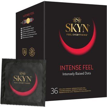 Безлатексні преміум-презервативи SKYN Intense Feel 36 шт, точковий рельєф SX2396 фото