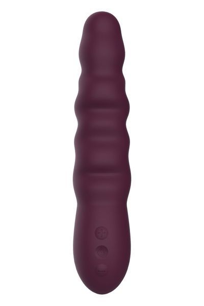 Вибратор классический рельефный Dream Toys ESSENTIALS Ripped Power Vibe, фиолетовый DT103247 фото