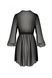 Пеньюар Passion AMBERLY PEIGNOIR black, S/M, пояс у комплекті SX0463 фото 4