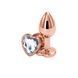 Анальна пробка NS Novelties Rear Assets - Rose Gold Heart - Clear SX4367 фото 1