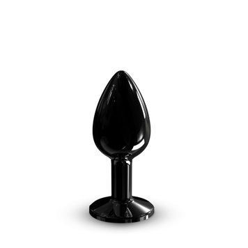 Металева анальна пробка з кристалом Dorcel Diamond Plug Black  SO7808 фото