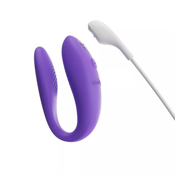 Вибратор для пар We-Vibe Sync Go Light Purple, фиолетовый, с управлением через приложение SX0527 фото