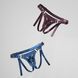 Трусики для страпона Strap-On-Me Harness Generous Aubergine, One Size, искусственная кожа, регулируемые ремни, сменные крепления д SX0674 фото 6