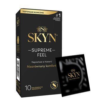 Ультратонкі безлатексні презервативи SKYN Supreme Feel 10 шт, 0,035 мм, природна текстура шкіри SX2398 фото