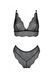 Комплект Passion AMBERLY SET black,  бралет і трусики бразиліана SX0465 фото 3