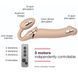 Безремінний страпон з вібрацією Strap-On-Me Vibrating Flesh L, діаметр 4,2 см, пульт ДК, регульований SO3828 фото 3