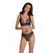 Комплект Passion AMBERLY SET black,  бралет і трусики бразиліана SX0465 фото 1