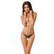 Трусики кружевные с доступом Passion Exclusive VIOLANTE THONG, black PS24301 фото 1