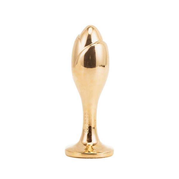 Металева анальна пробка Лисячий хвіст LOCKINK SEVANDA White Fox-Tail Anal Rose-shape Plug SX0866 фото