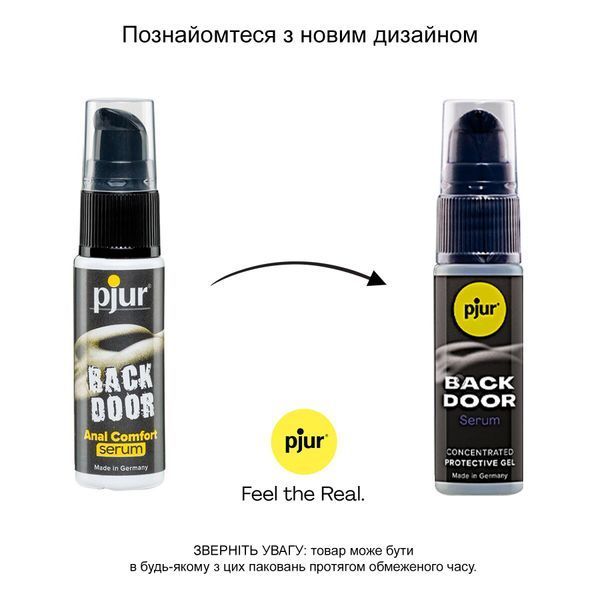 Розслаблювальна анальна сироватка pjur BACK DOOR Serum 20 мл, створює плівку, висококонцентрована PJ12110 фото