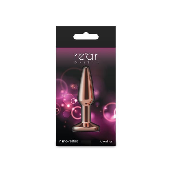 NS Novelties Rear Assets - Tapered - Small - Rose Gold - Pink