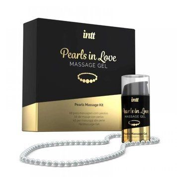 Набір для інтимного масажу Intt Pearls in Love (гель та намиста), 15 мл