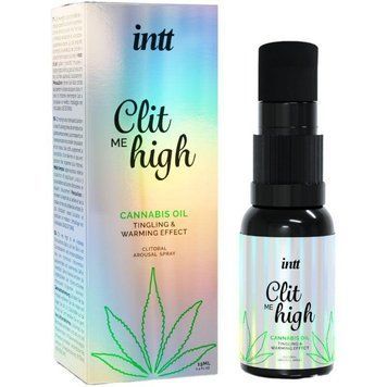 Краплі для стимуляції Intt Clit Me High Cannabis із зігрівальним ефектом, 15 мл