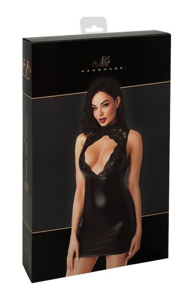 Сукня Noir Handmade F343 Powerwetlook and lace mini skirt  SX2076 фото