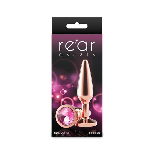NS Novelties Rear Assets - Tapered - Medium - Rose Gold - Pink