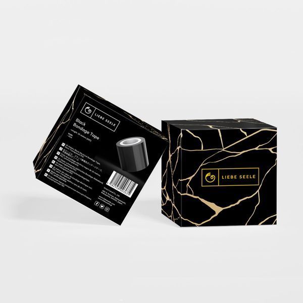 Скотч для бондажа Liebe Seele Bondage Tape Black 25м, не липнет к коже и волосам, без следов SO9525 фото