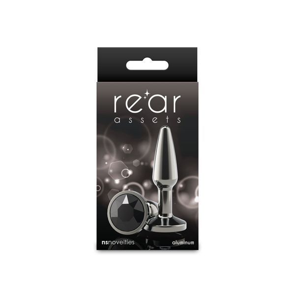 NS Novelties Rear Assets - Tapered - Small - Gunmetal - Black