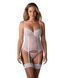 Корсет Obsessive Alissium corset&thong, гнучкі кісточки, відкрита спина, стрінги в комплекті SX0600 фото 1