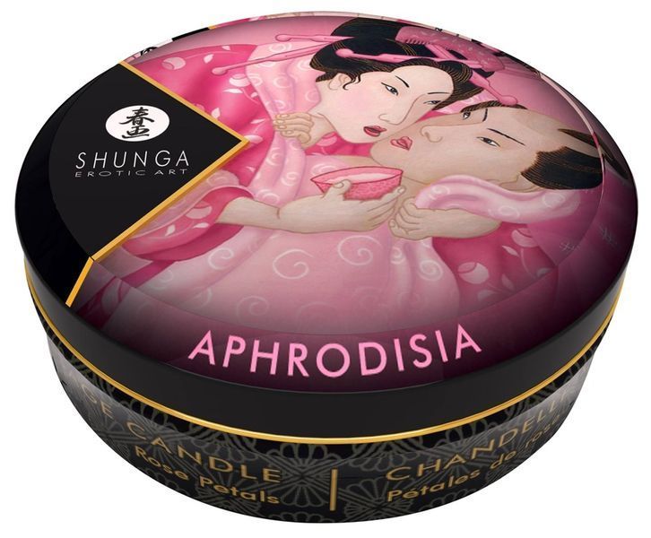 Массажная свеча Shunga Mini Massage Candle Roses с ароматом розы, 30 мл SO2516 фото