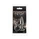 NS Novelties Rear Assets - Tapered - Small - Gunmetal - Black