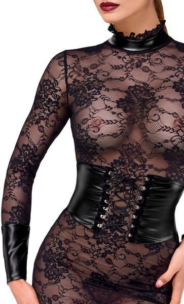 Сукня Noir Handmade F375 Noirelle Lace Corset Midi dress  SX4113 фото