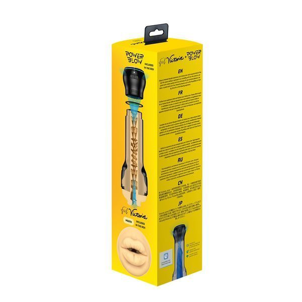 Мастурбатор-ротик Kiiroo FeelVictoria Mouth с всасывающей интерактивной насадкой PowerBlow Combo Set SO9360 фото