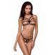 Трусики стринги из стреп Passion Exclusive ARMANDA THONG S/M, black PS26804 фото 1