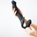Безремневой страпон с вибрацией Strap-On-Me Vibrating Black M, диаметр 3,8см, пульт ДУ, регулируемый SO3354 фото 6