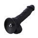 Фаллоимитатор для секс-машин Hismith 8.3&Prime; Silicone Dildo Black, система KlicLok, гибкий стержень SO9971 фото 1