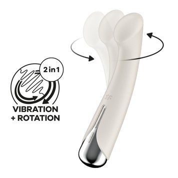 Вибратор с ротацией Satisfyer Spinning G-Spot 1, плоская площадка для стимуляции точки G SX0557 фото