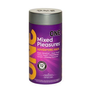 Набір презервативів "Змішані задоволення" ONE Mixed Pleasures, 12 шт SX0788 фото