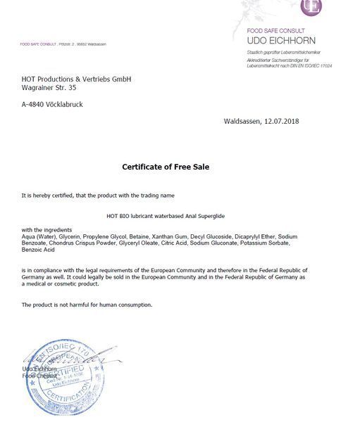 Зігріваючий лубрикант на водній основі Hot Bio lubricant Warming, 100 мл HOT44182 фото