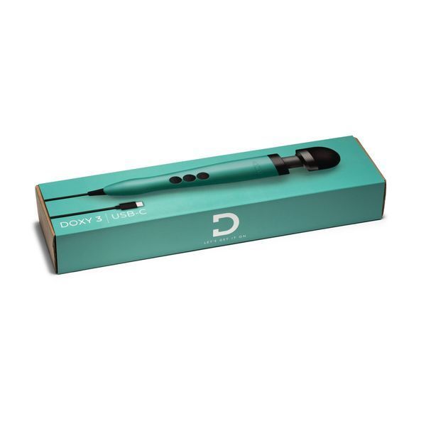 Вібромасажер DOXY3 USB-C Massager TURQUOISE SX2452 фото