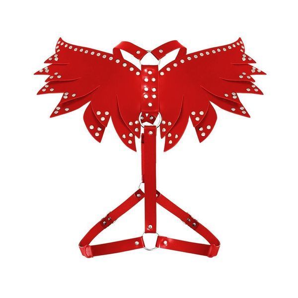 Жіноча портупея Art of Sex - Wings червона, екошкіра SX2341 фото