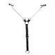 Зажимы для сосков с фиксацией на пенисе Art of Sex &ndash; Nipple Clamps for Men, экокожа SO5146 фото 2