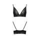 Эластичный топ с кружевом Passion PS001 TOP, black SO4175 фото 5