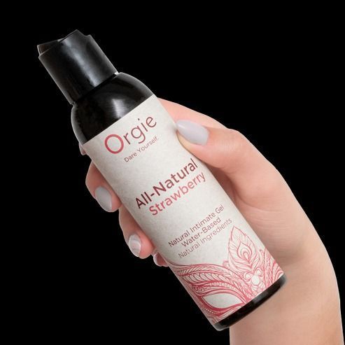 Лубрикант на водній основі зі смаком полуниці All Natural Strawberry, 150 мл SX1496 фото