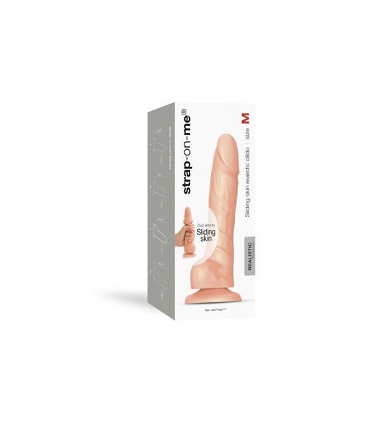 Реалистичный фаллоимитатор Strap-On-Me Sliding Skin Realistic Dildo Vanille M, эффект подвижной кожи SO6253 фото