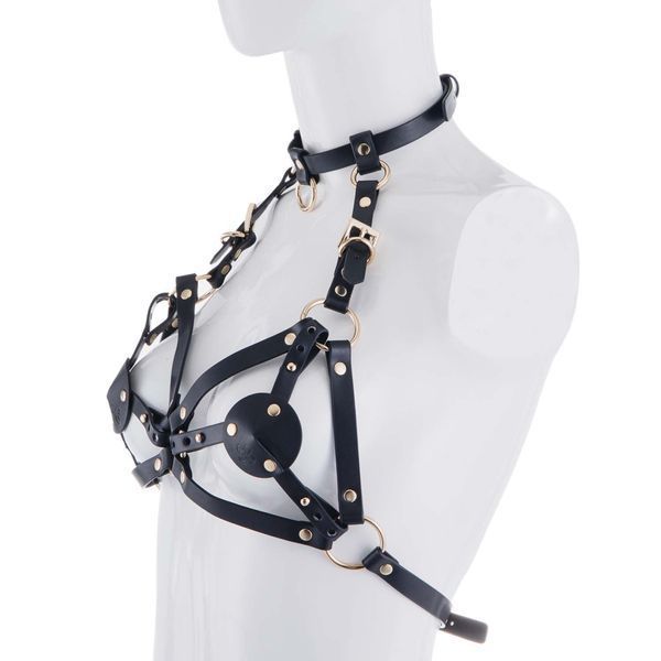 Портупея на грудь LOCKINK SEVANDA Queen Chest Harness with Removable Bra SX0873 фото