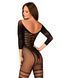 Сетчатый бодистокинг с имитацией подвязок Obsessive Bodystocking G329, black, с доступом SO7693 фото 2