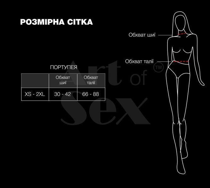 Жіноча портупея з шипами Art of Sex - Milana, екошкіра, розмір XS-2XL SX4668 фото