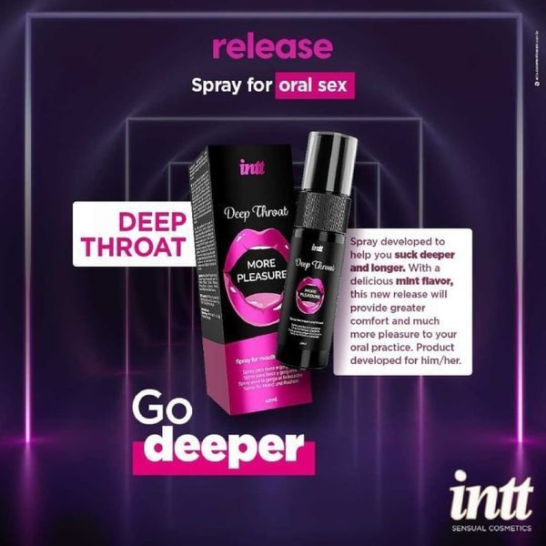 Спрей Intt Deep Throat со свежим вкусом мяты SO4896 фото