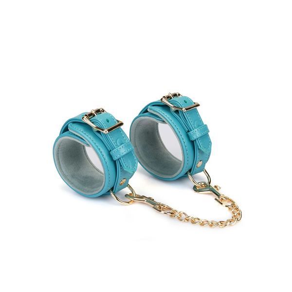Кожаные поножи Liebe Seele Blue Lamb Leather Ankle Cuffs with Velvet Lining SX4845 фото