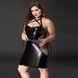 Эротическое платье JSY &laquo;Соблазнительная Мила&raquo; Plus Size Black, прозрачные вставки, стрепы, халтер SO8366 фото 2