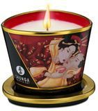 Массажная свеча Shunga Massage Candle Strawberry с ароматом клубники, 170 мл SO2513 фото