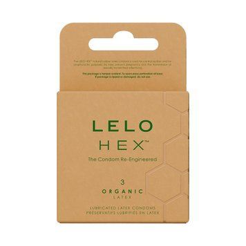 Презервативы LELO HEX Condoms Organic 3 Pack, тонкие и суперпрочные SX3044 фото