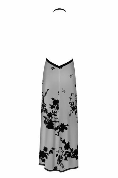 Сукня Noir Handmade F312 Divinity, black, прозора, до підлоги, відкрита спина, розріз збоку SX0314 фото